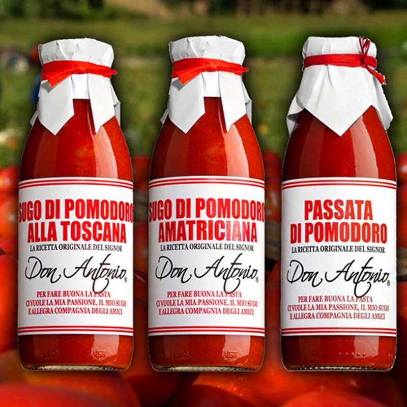 イタリアのドンアントニオのピザトースト用のトマトソース